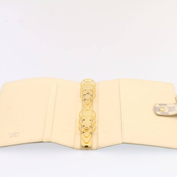 LOUIS VUITTON Damier Azur Agenda GM Day Planner Cover LV Auth - Picture 3 of 16